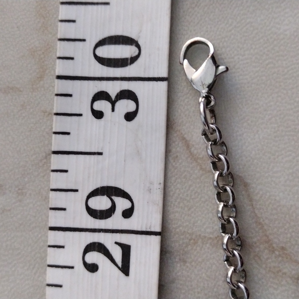 Multiple Chains With Snake Hoop Linked Pendants N… - image 3